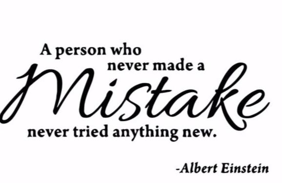 "A Person Who Never Made A Mistake..." Motivational Quotes Vinyl Wall Decals