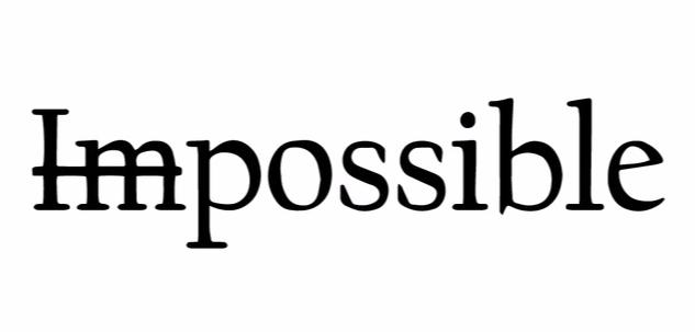 "Possible" Motivational Quotes Vinyl Wall Decals