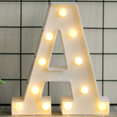 LED Monogram Letters & Numbers Room Decor