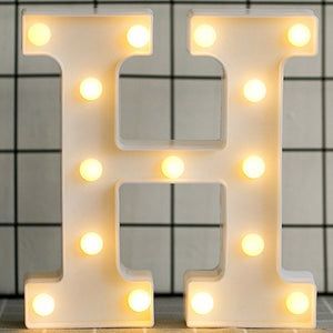 Luminous LED Monogram Letters & Numbers Home Room Room Decor (English Alphabet) 