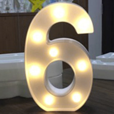 LED Monogram Letters & Numbers Room Decor