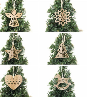 European- style Wooden Ornaments Christmas home decorations 