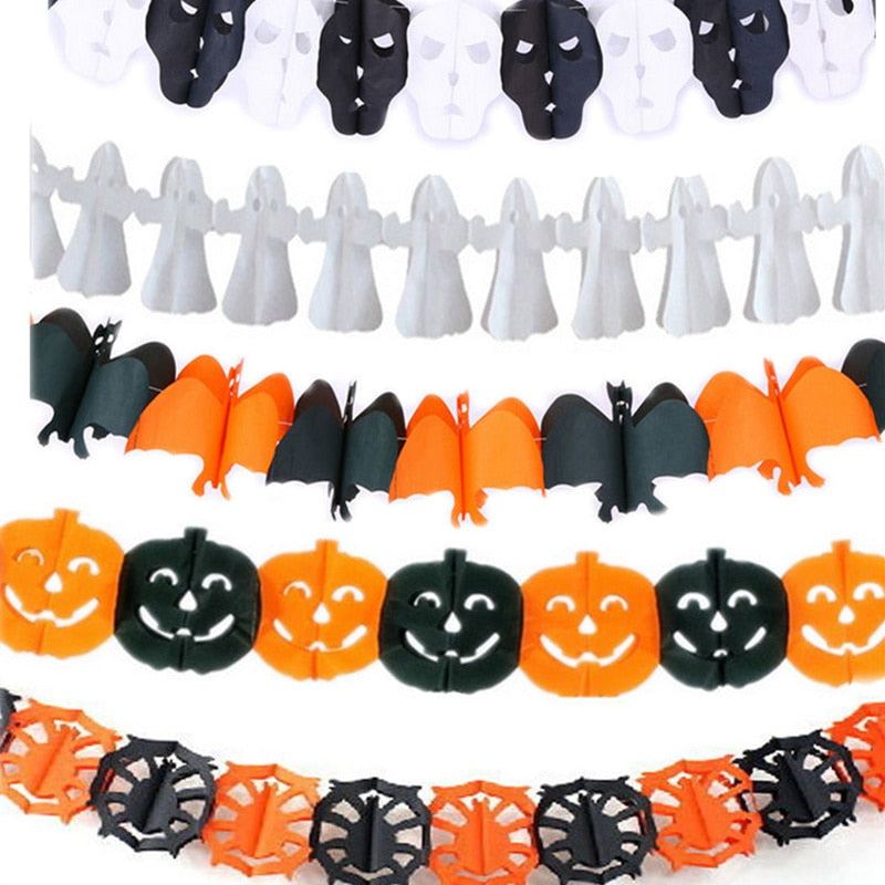 Halloween Paper Streamers Haunted House Decorations